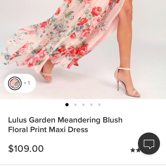 Lulus Blush Floral Print Maxi Dress - Picture 7 of 8